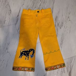 Vintage giraff bell bottoms